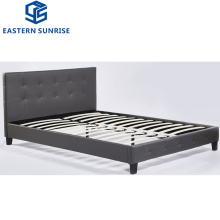 Chinese Modern Fabric Bedroom Furniture Leather Double Bed